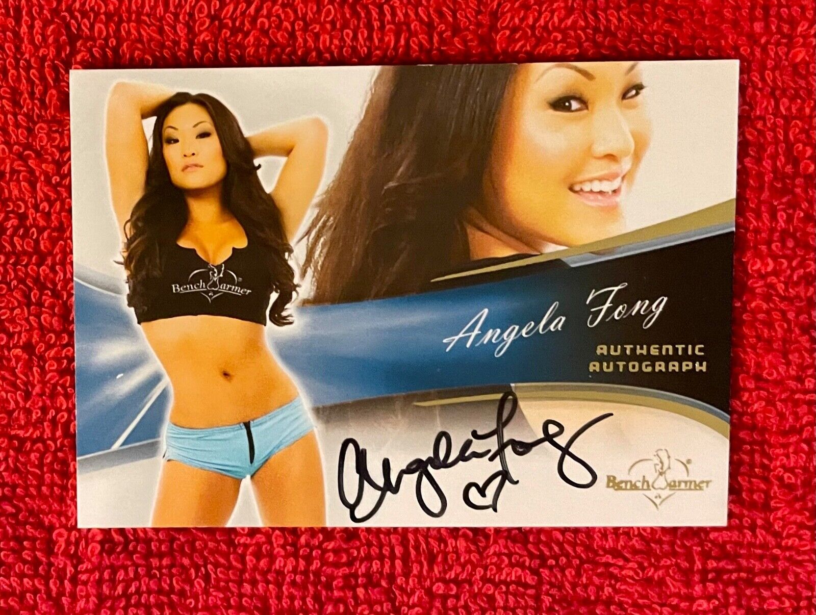 Angela Fong 2013 Authentic Autograph Benchwarmer Card Auto WWE Asian HOT