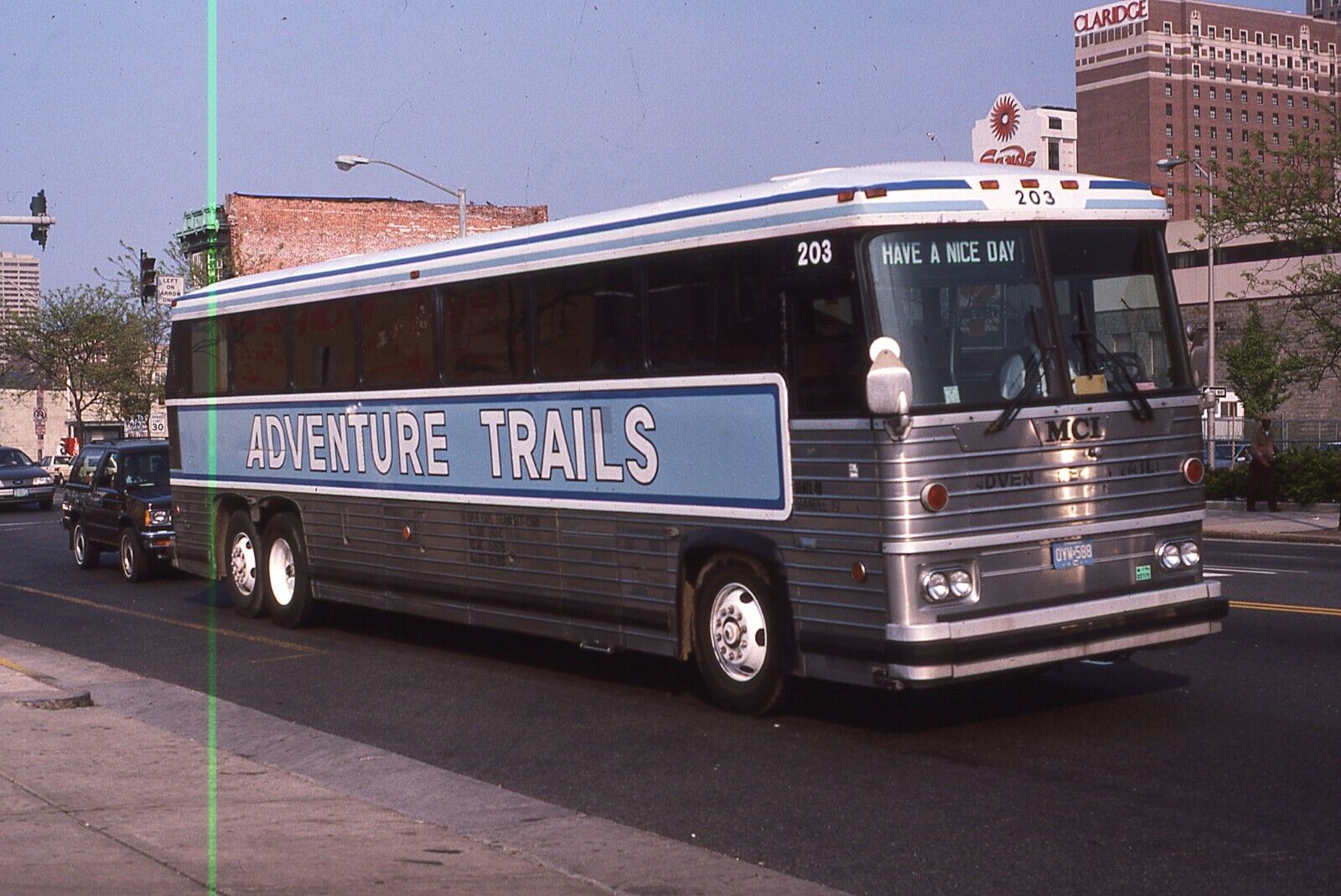 Original Bus Slide Adventure Trails #203 MCI Bus  1989 #28