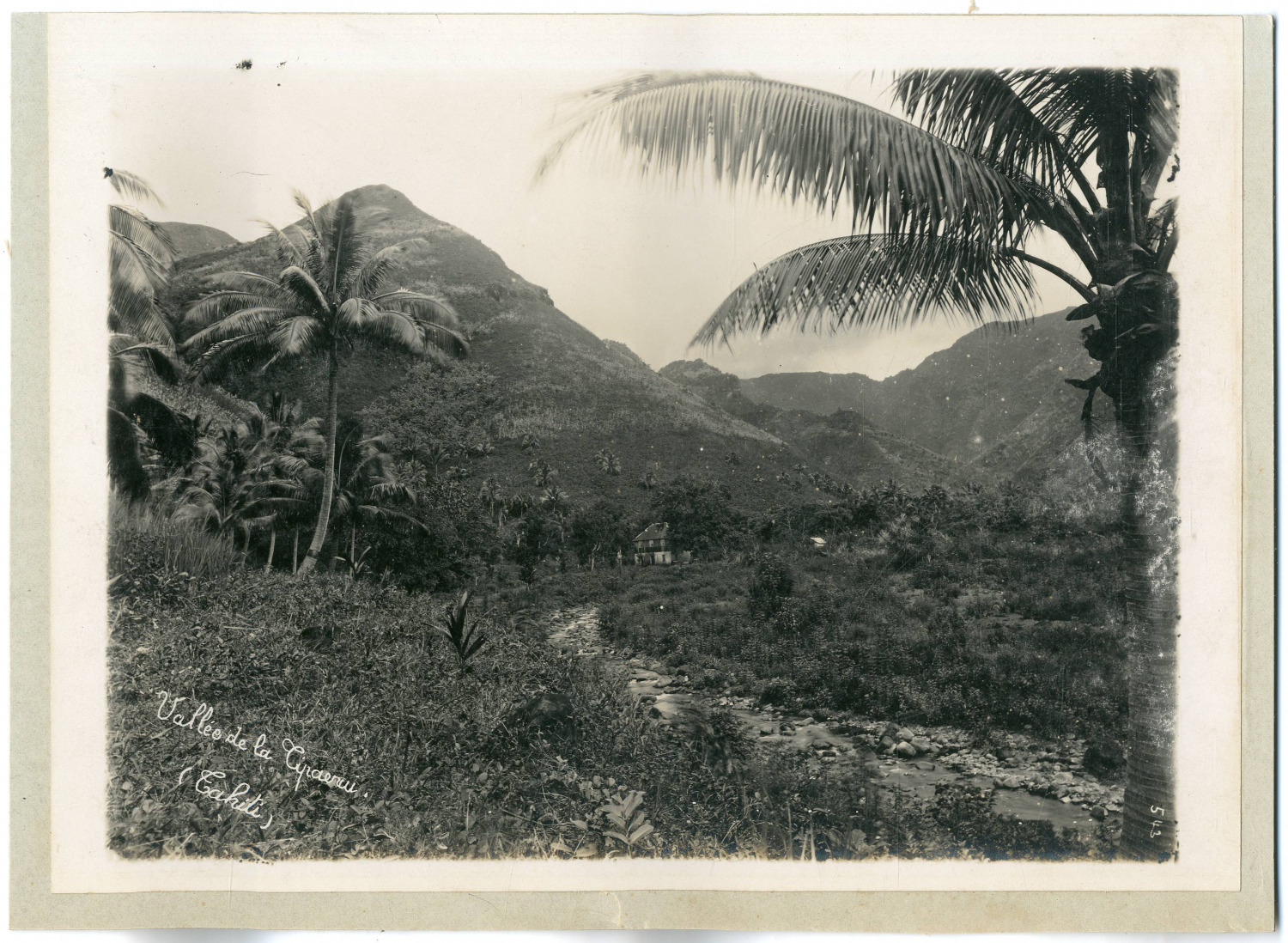 Gauthier Tahiti, Papeete, Diadome Vintage Print, Silver Print 17x22