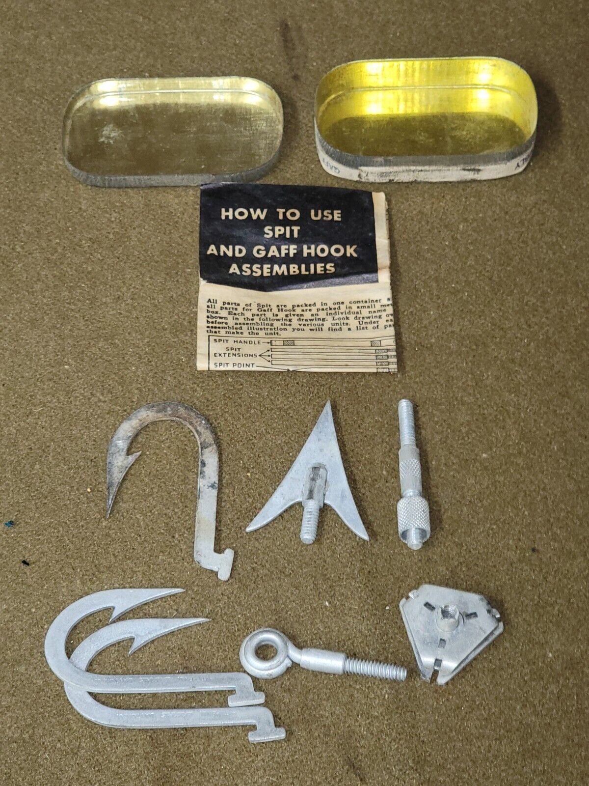 WWII USAAF Spit and Gaff Hook Assembly