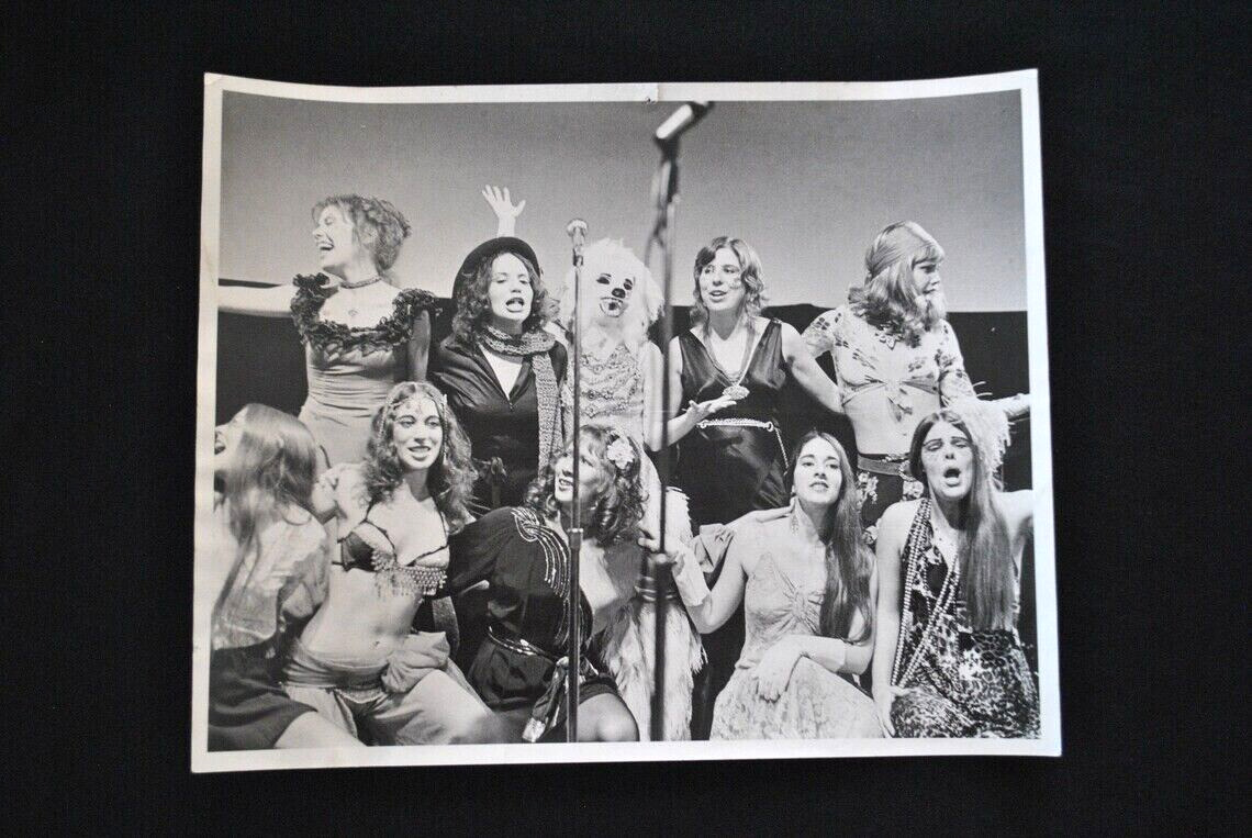 Vtg 1970s Clay Geerdes 8x10 Photograph Hippie Women Theater Photo Berkeley CA