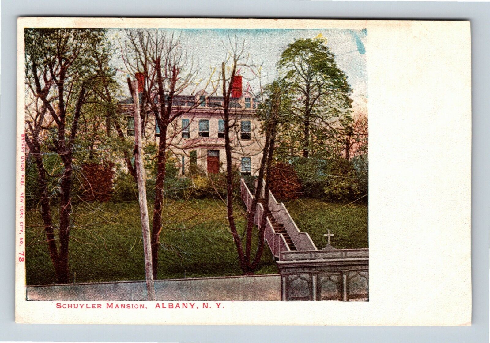 Albany NY, 1776 General Schuyler Georgian Mansion, New York Vintage Postcard