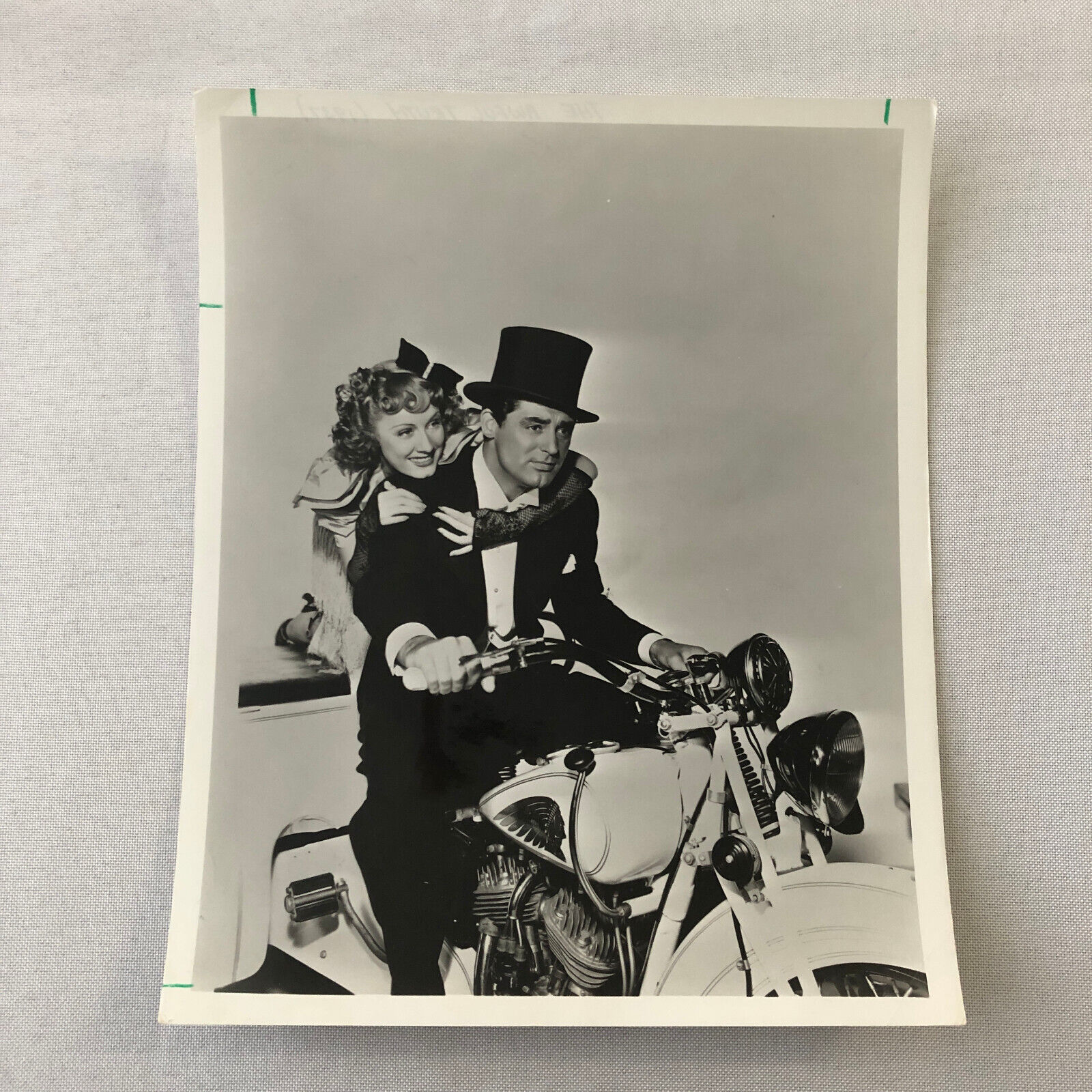 Cary Grant Irene Dunne The Awful Truth Movie Film Photo Photograph Motorcycle