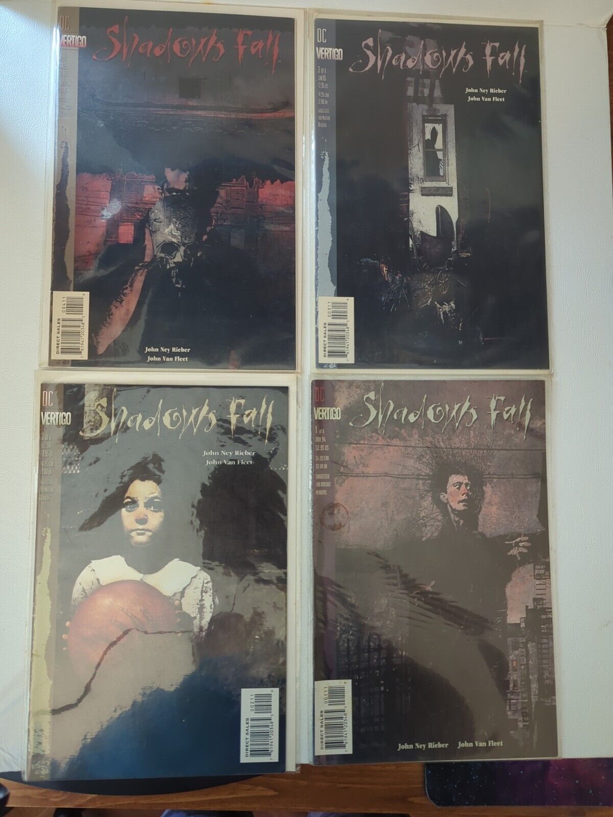 Vertigo Lot 4 Shadows Fall (1994) Issues 01, 02, 03, 04 Of 6 Comic Books