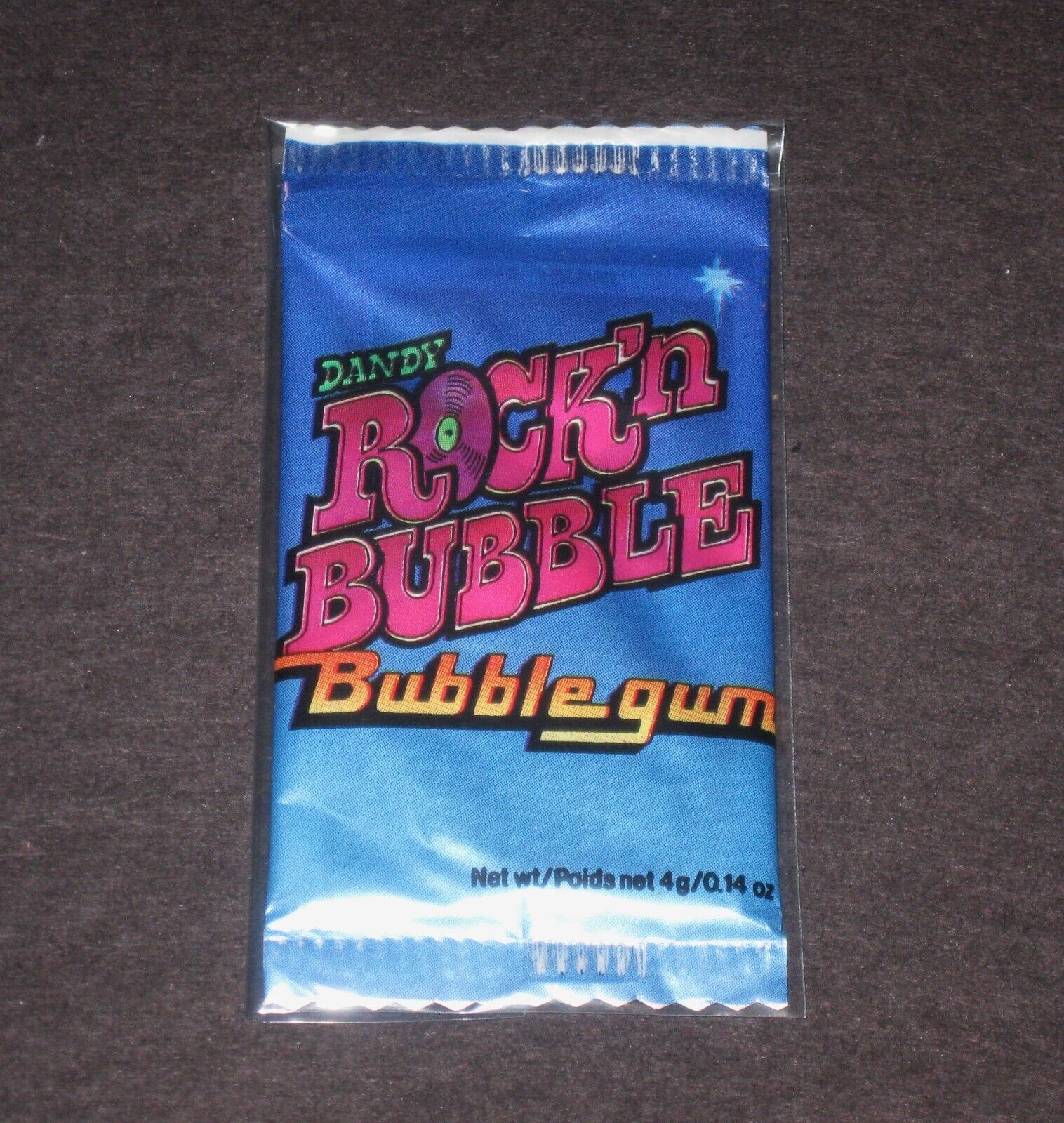 1986 Dandy ROCK'N BUBBLE Unopened Sealed Pack