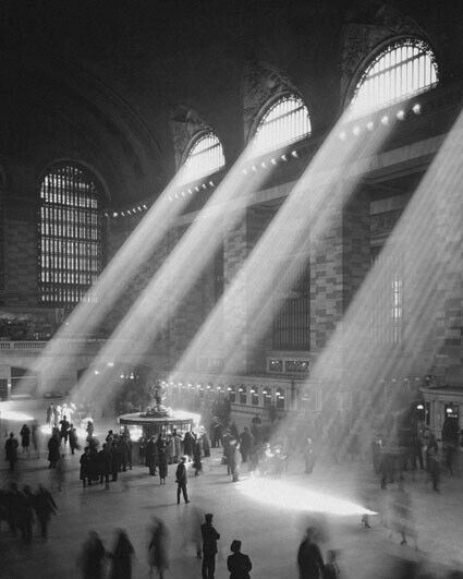 1941 New York City GRAND CENTRAL STATION Glossy 8x10 Photo Railroad Print