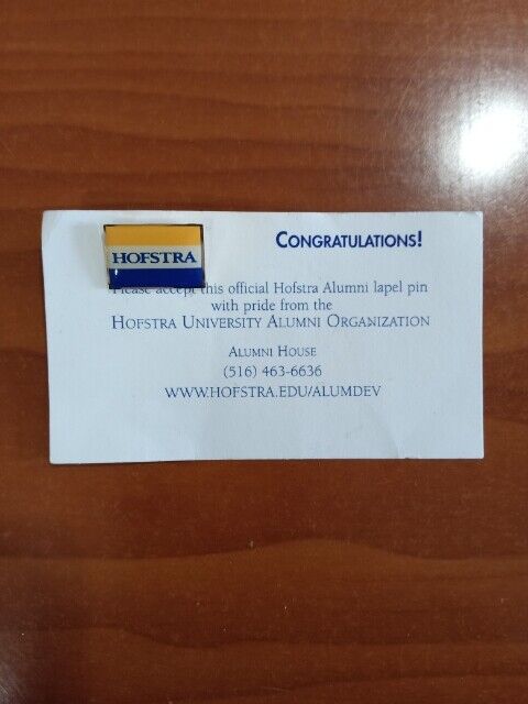 Brand New Hofstra University Alumni Association Organization Lapel Pin Vintage