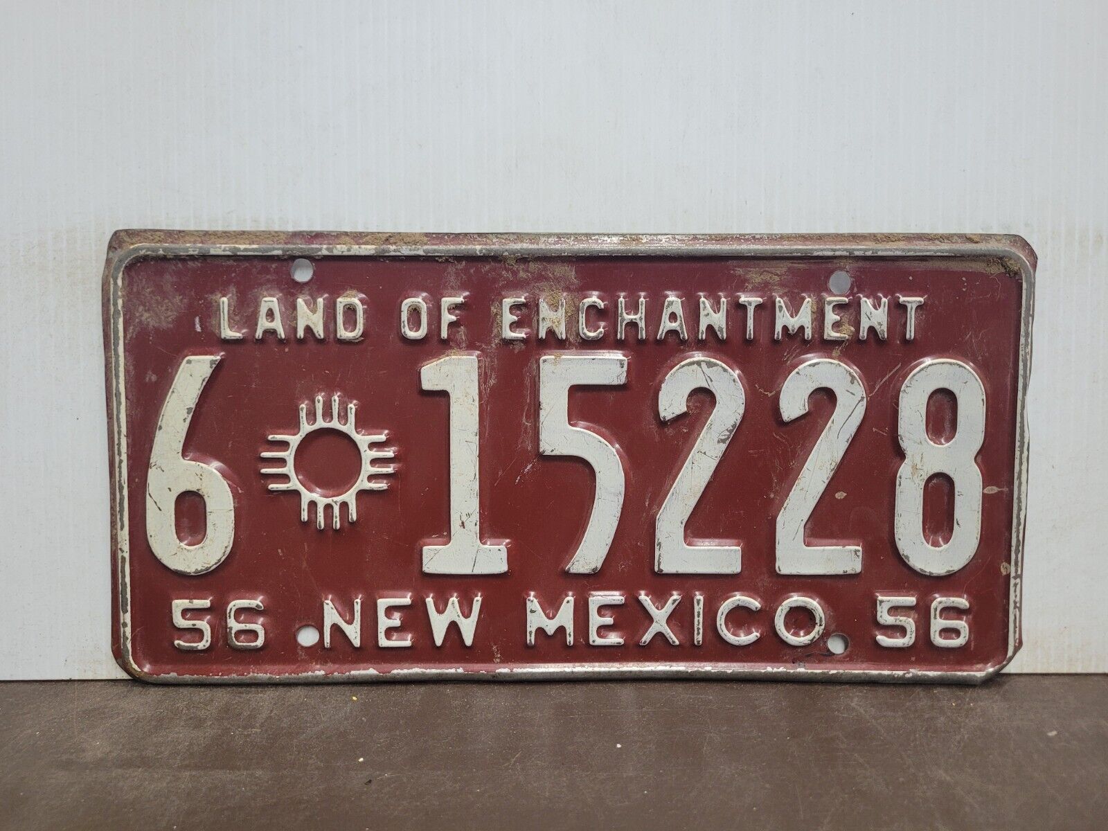 1956 New Mexico License Plate Tag