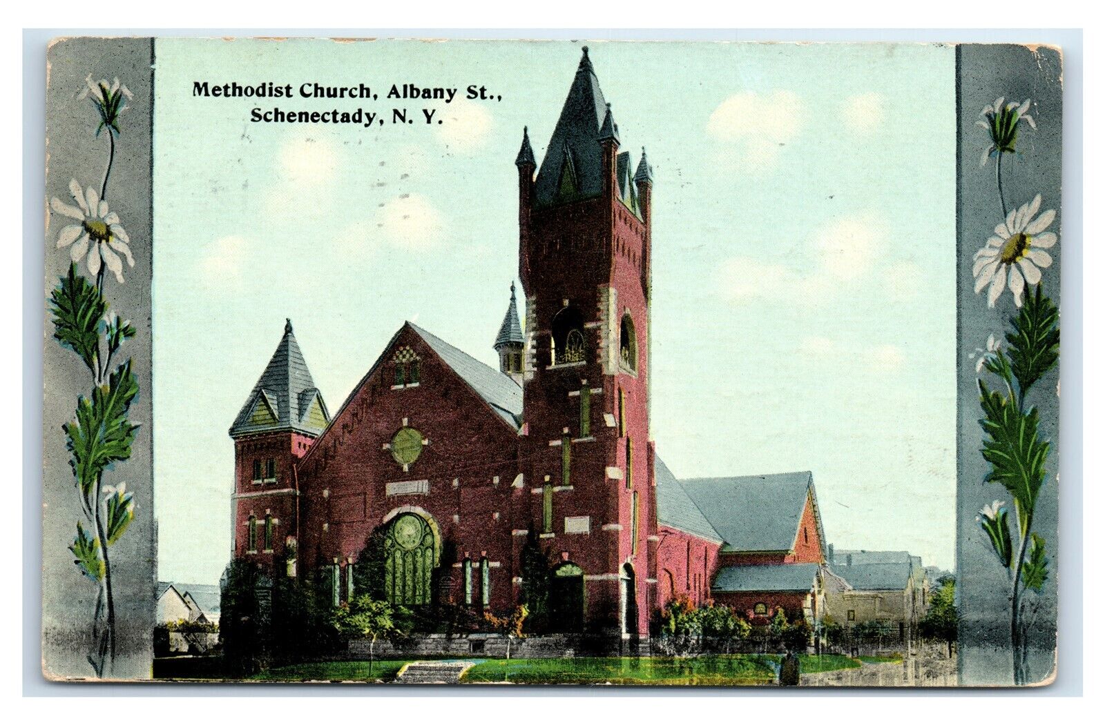 Postcard Methodist Church, Schenectady NY 1912 Y72