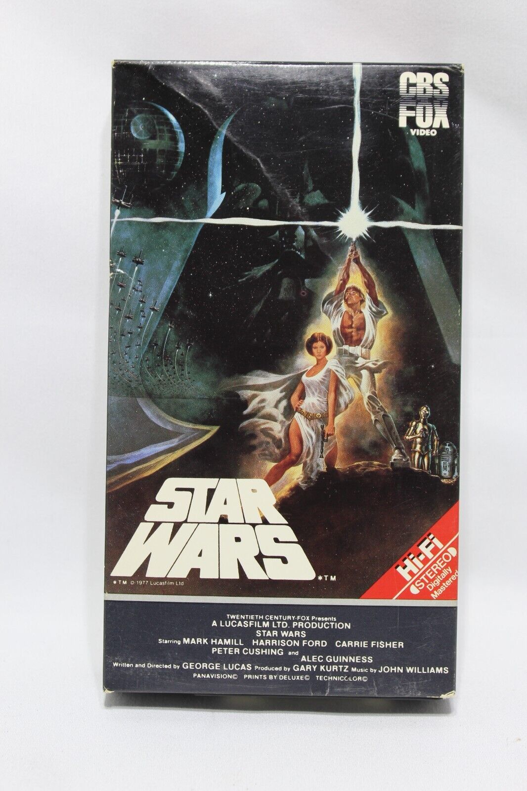 VHS STAR WARS 1987 CBS/FOX Original Release red label. Rare, Collect