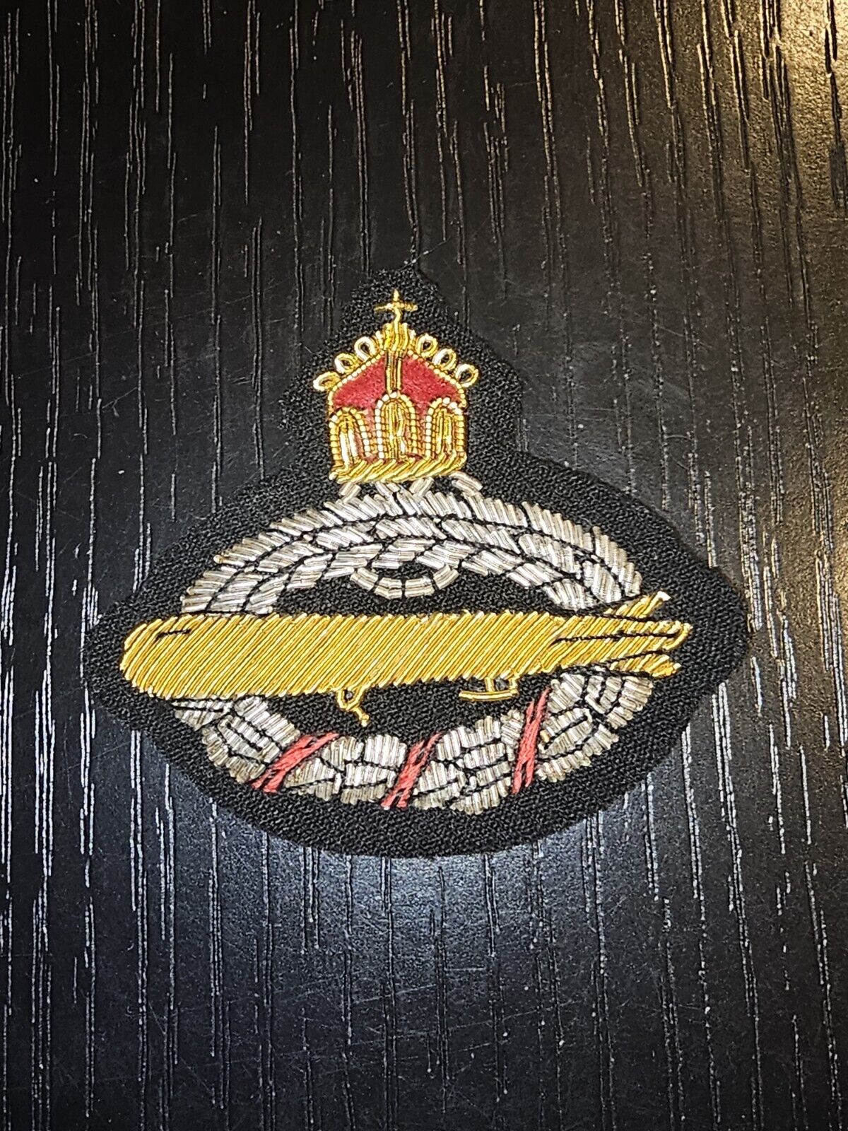 WWII 1960s Cold War Great Britain Royal Navy Submarine Bullion Cap Badge L@@K