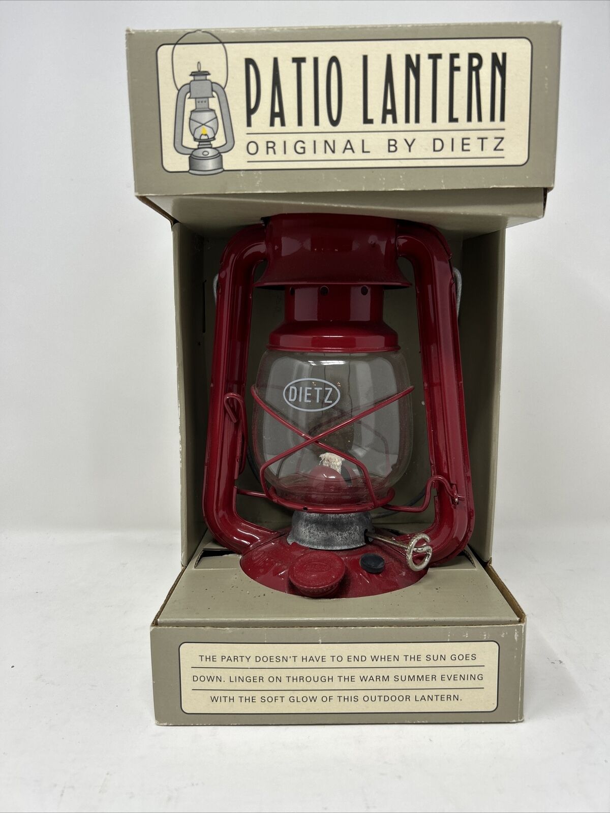 Red Dietz Patio Lantern - Brand New In Box - Includes Replacement Wick & Funnel