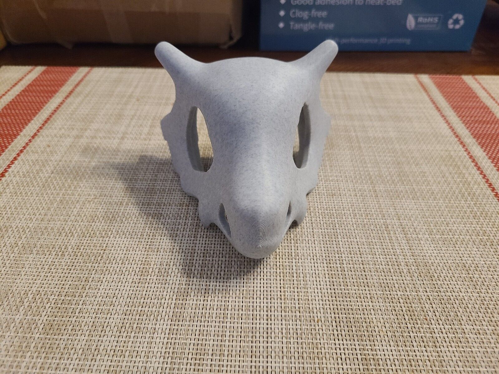 Pokemon Cubone Skull Desk Decoration 3D Printed 4 Inches Long 3 Inches Tall 4x3
