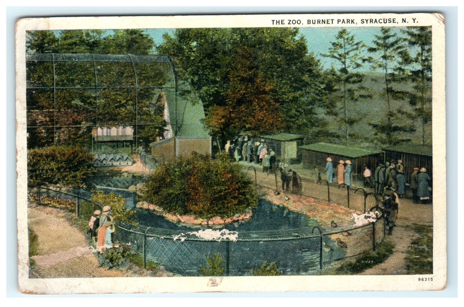 1927 The Zoo Burnet Park Syracuse NY New York Early Posted View