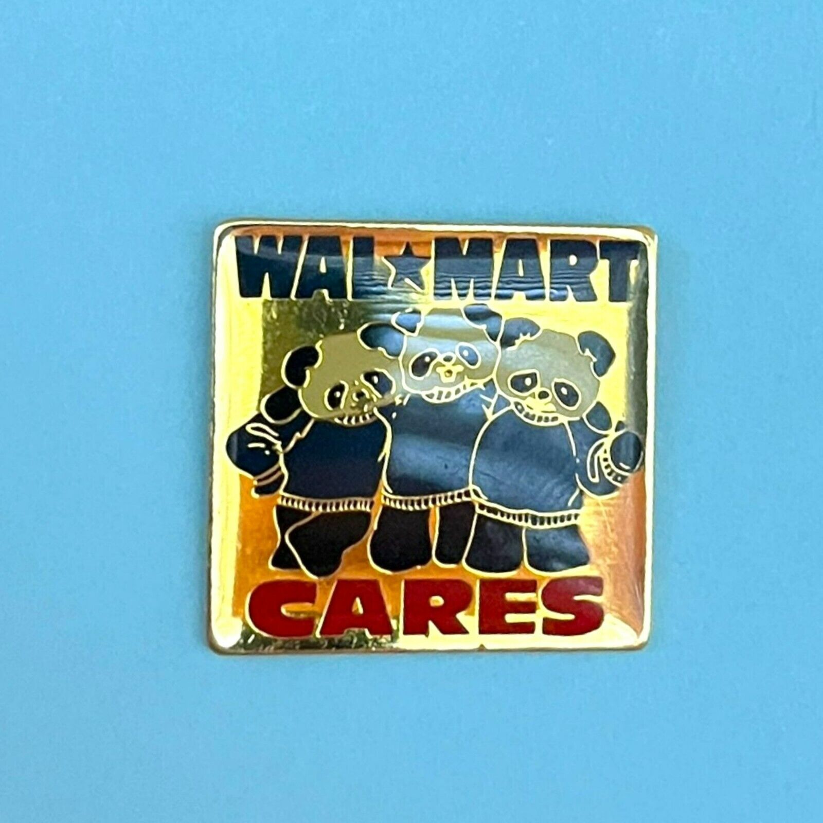 Walmart Hogeye Wal-Mart Cares Panda Bears Lapel Hat Pin