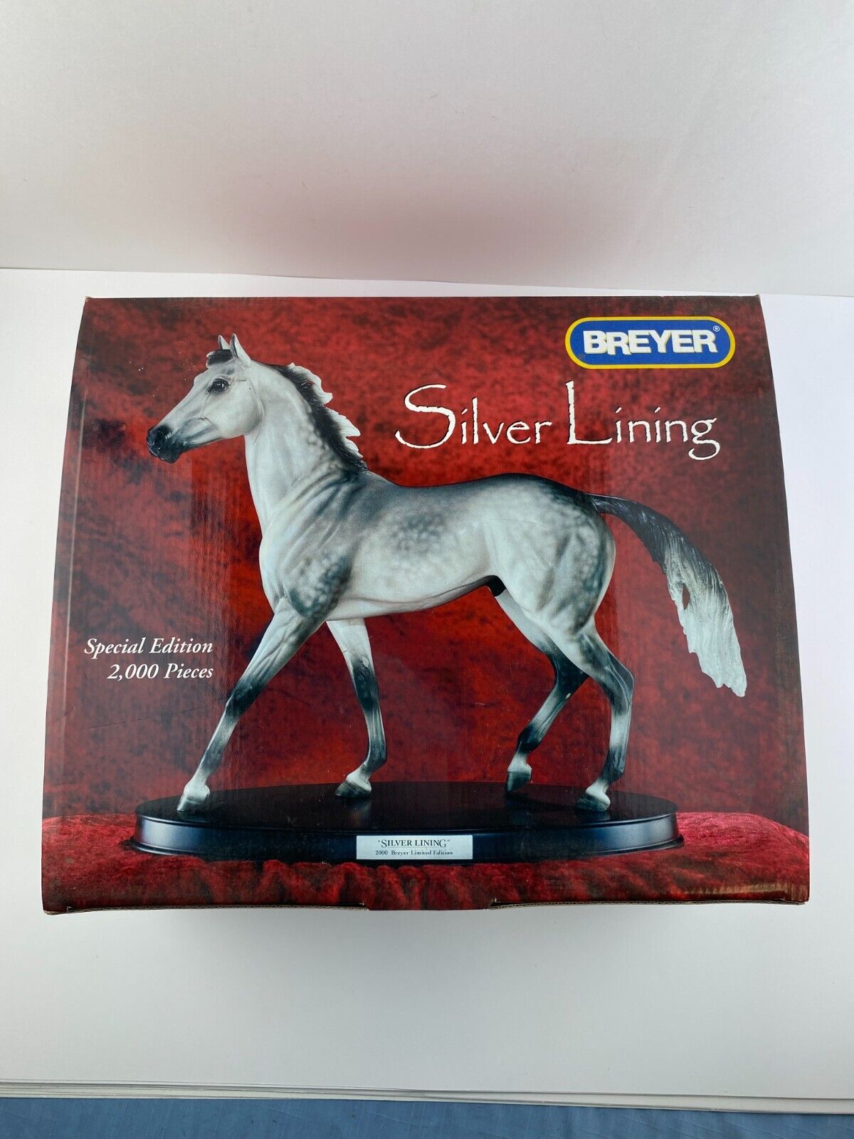 Breyer Gallery Resin #410100 Silver Lining Dapple Grey LE 2000 - STATUE w/ BASE