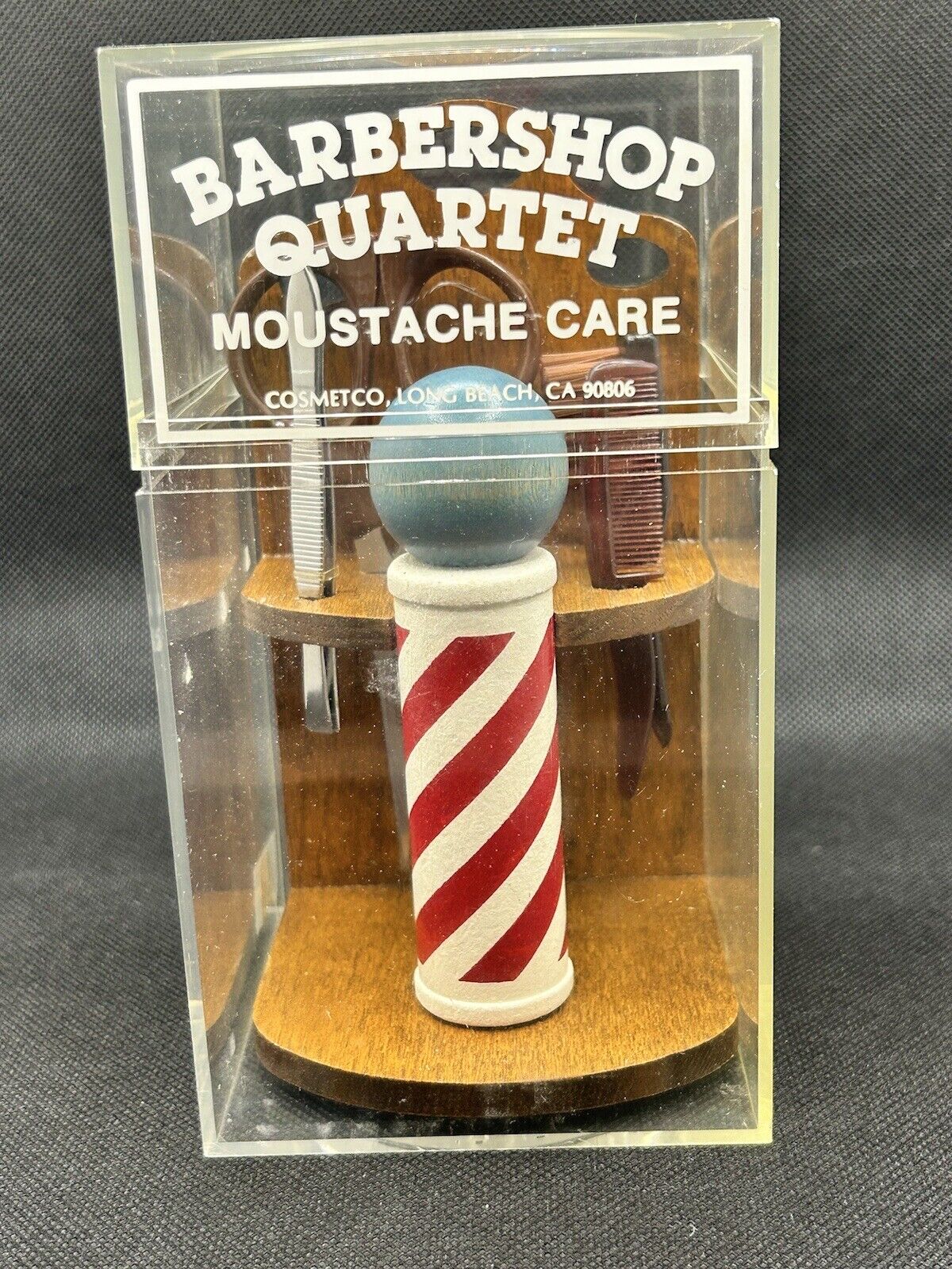 Vintage Mustache Care Kit,“Barbershop Quartet “ Add To Straight Razor Collection