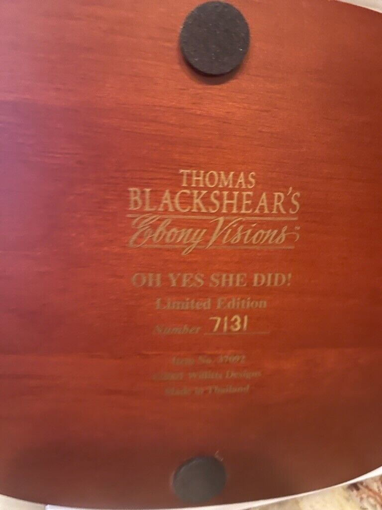 Thomas Blackshear\'s  OH YES SHE DID Item 37092 MINT IN BOX