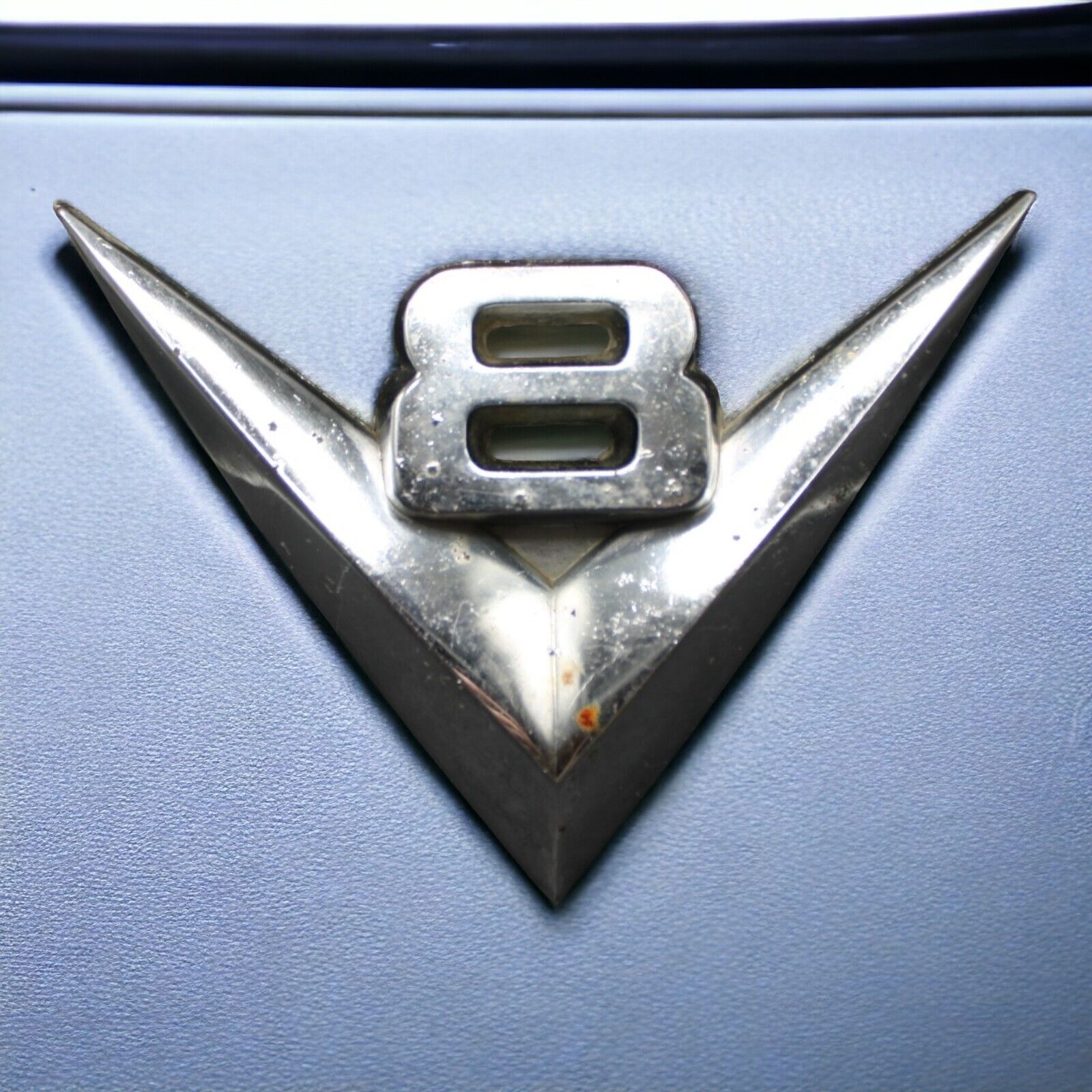 Vintage Ford F-Series V8 Grill Emblem 1950\'s BAA A-8259-A #2