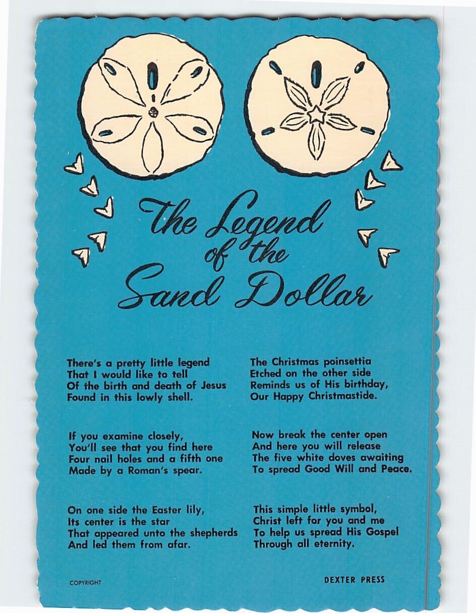 Postcard The Legend of the Sand Dollar