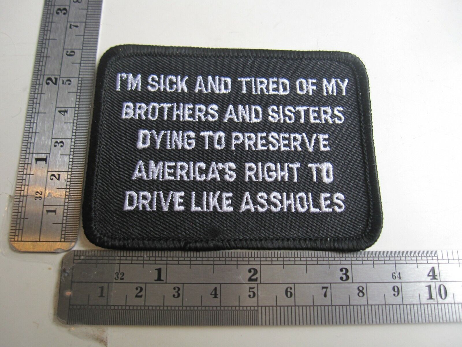 Vintage I\'m Sick and Tired of My Brothers and Sisters Military Related Patch BIS