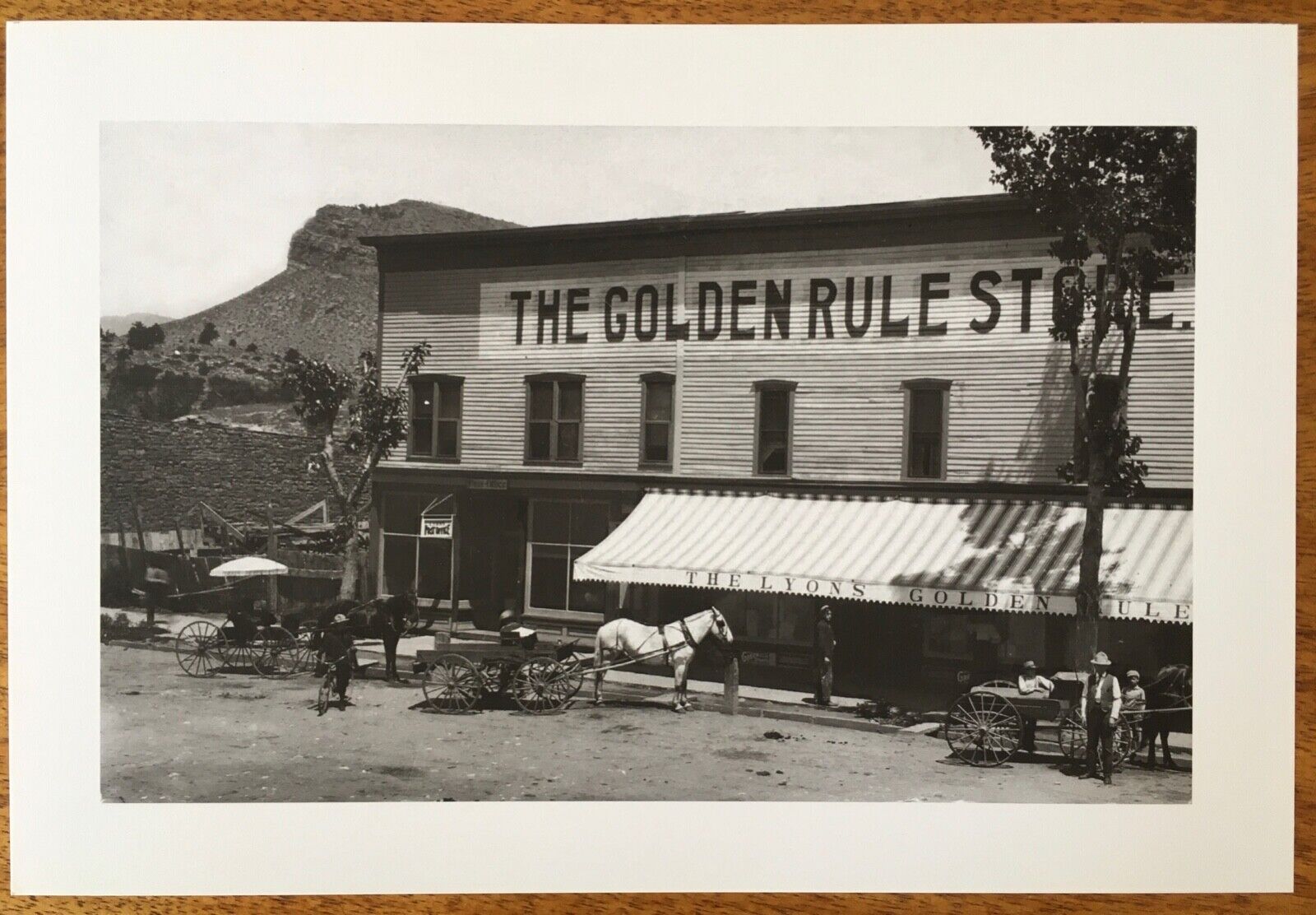 Lyons Colorado Golden Rule Store c. 1905 - Historic Photo Print - 8.75\