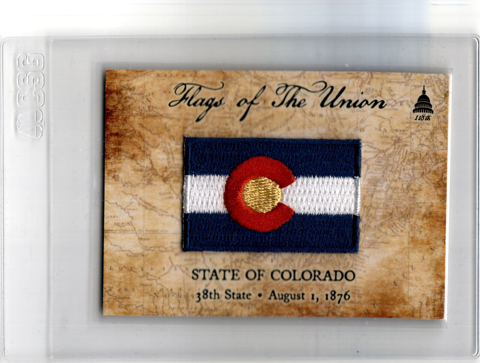 2023-24 Fascinating Cards Congress State Flag Card /20 Colorado