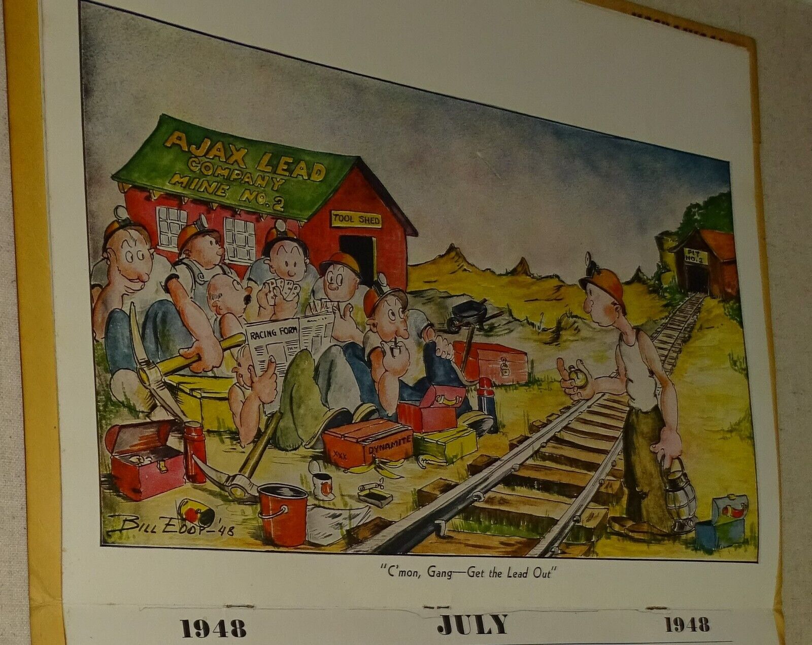 The Brown Calendar for 1948 (loose) Minneapolis-Honeywell Regulator Co Bill Eddy