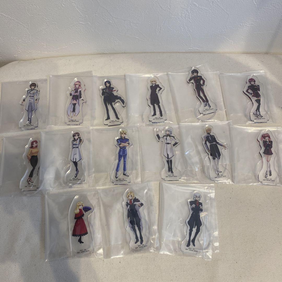 Official Gundam SEED FREEDOM Ichiban Kuji F Prize Acrylic Stand Complete Japan.