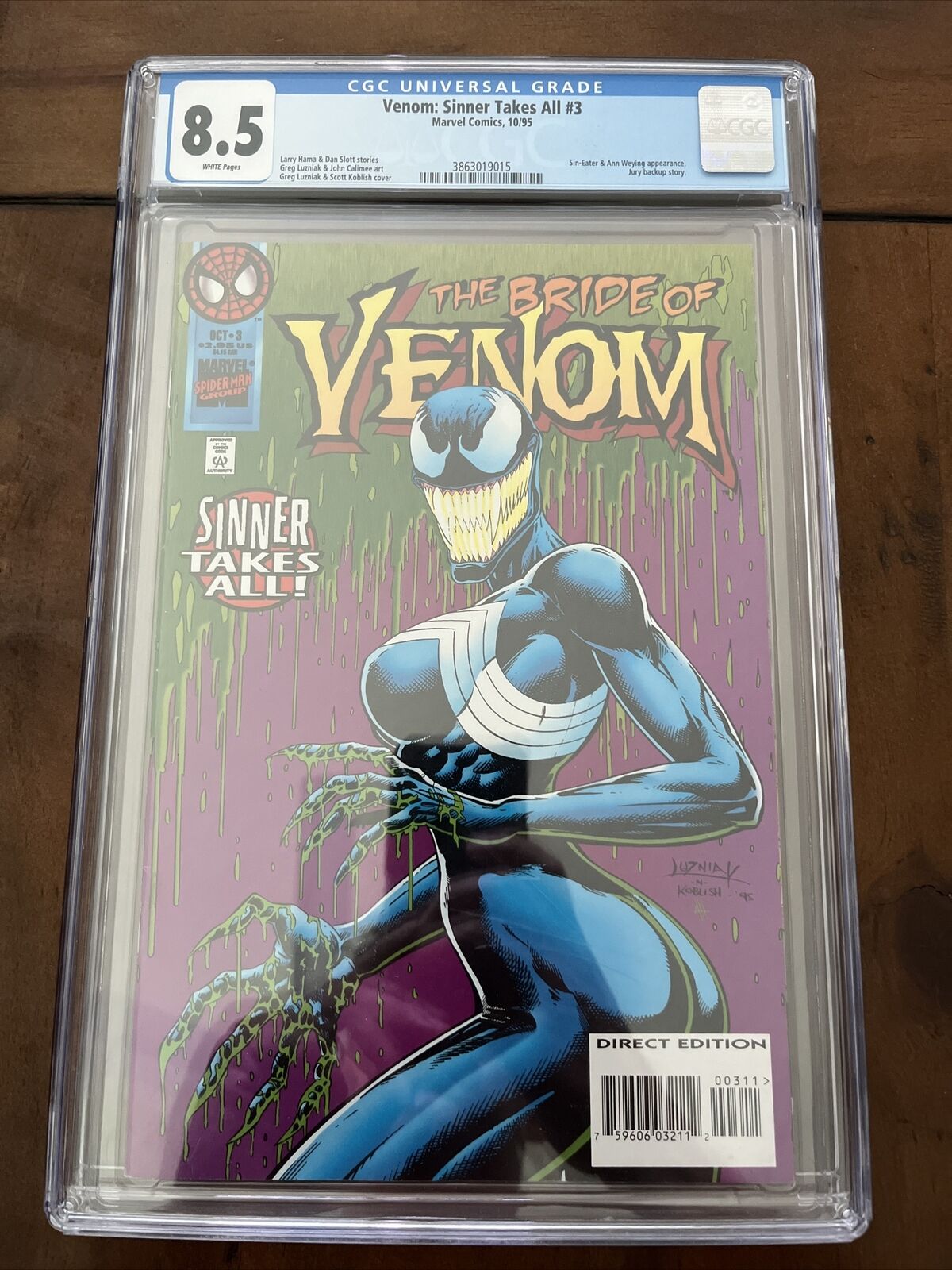 Venom: Sinner Takes All #3-🗝️The Bride of Venom-🔑1st Full App. of She-Venom