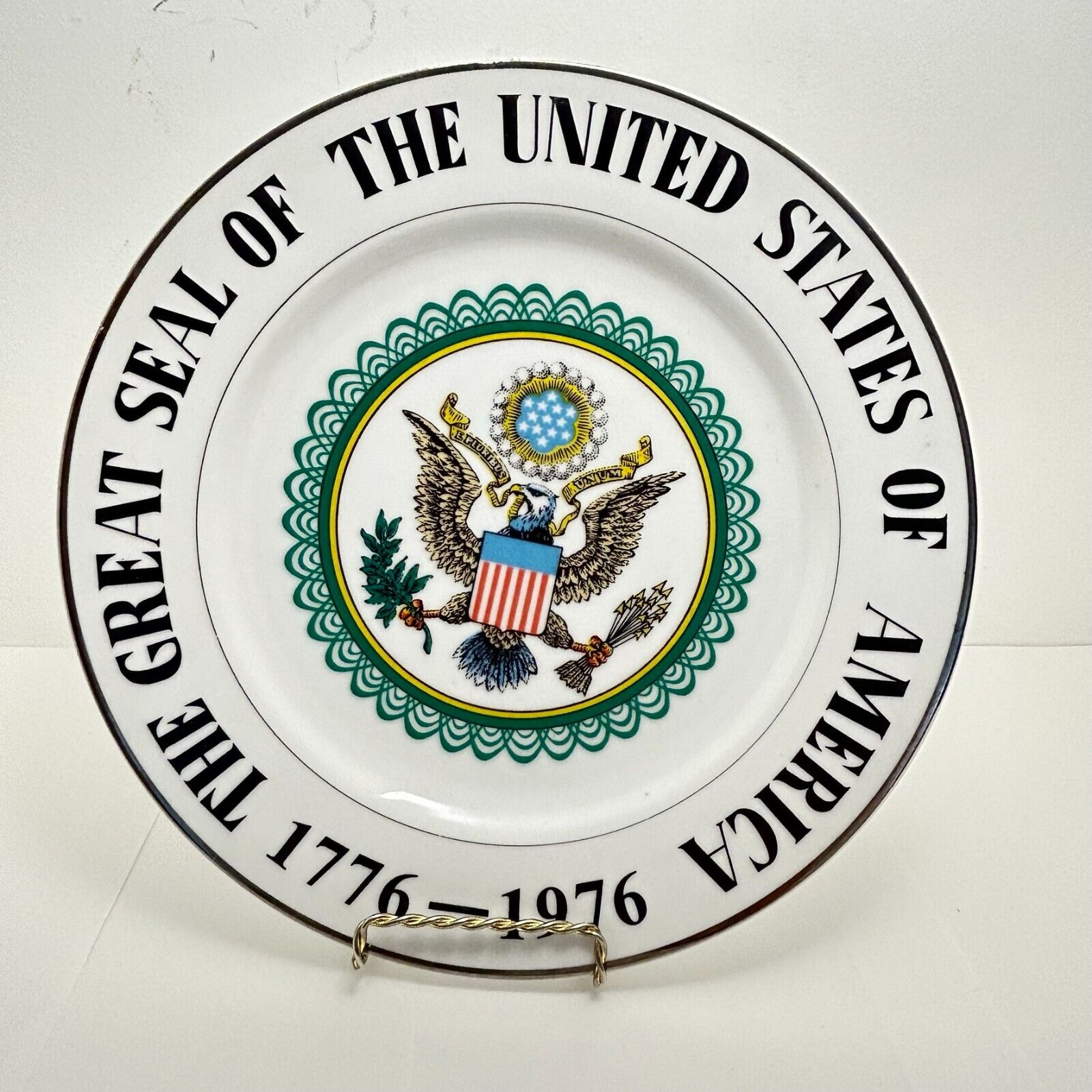 Collector Plate of The Great Seal of the United States of America Set Patriotic