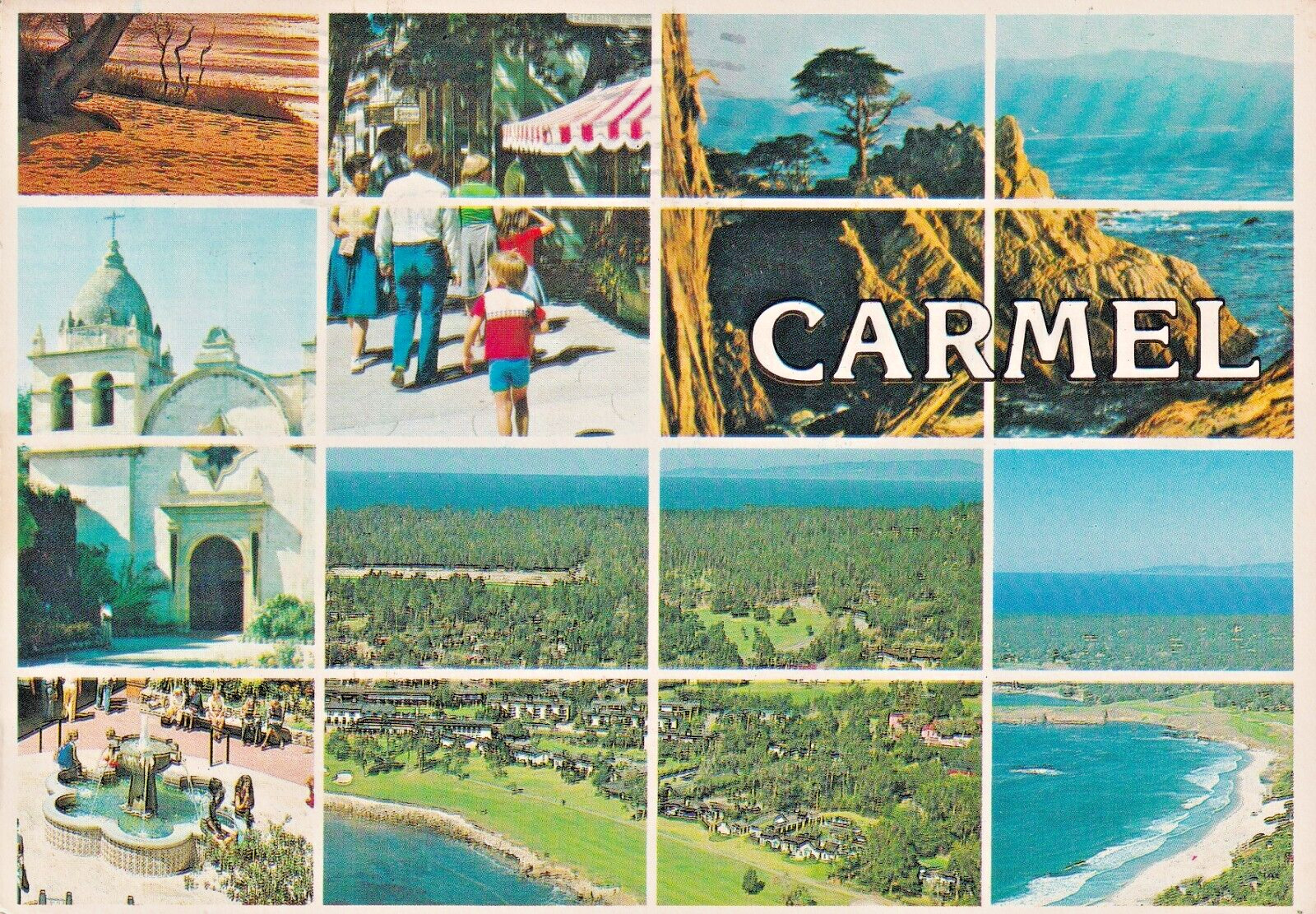 Postcard CA Carmel California Views 4\