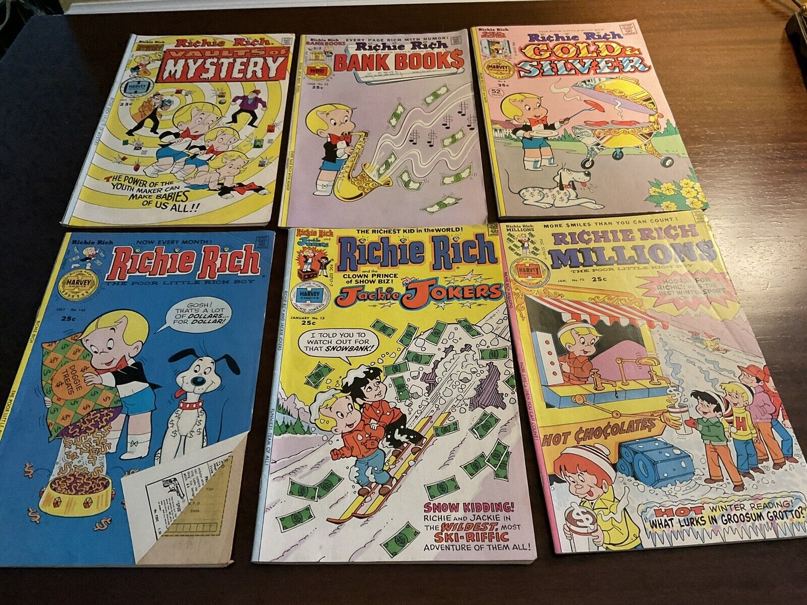 Vintage Richie Rich - Comic Book Lot Of 6