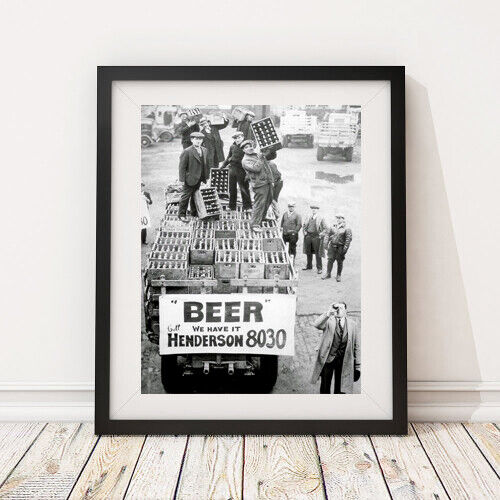 Vintage Photo - 1930\'s Prohibition Beer Speakeasy, wall art, home decor