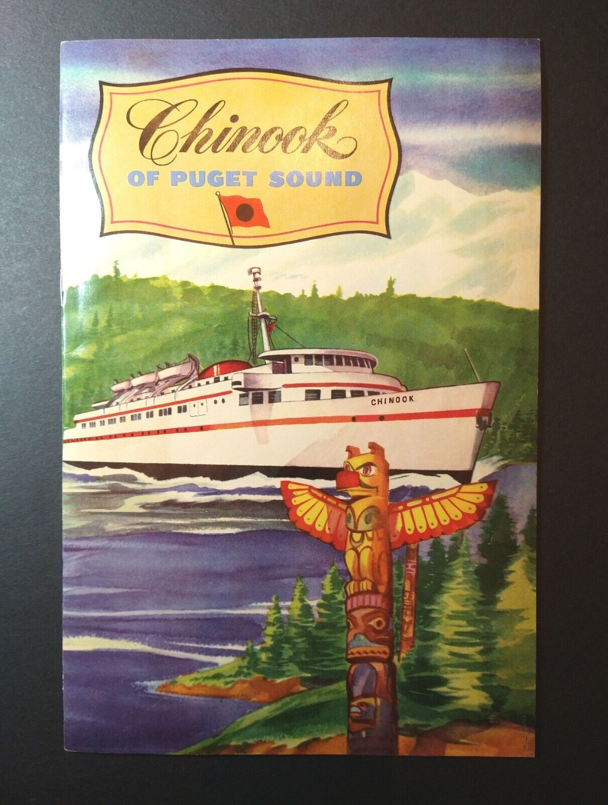 Vintage 1940s Chinook Of Puget Sound Booklet Rare Ship Victoria BC Canada 