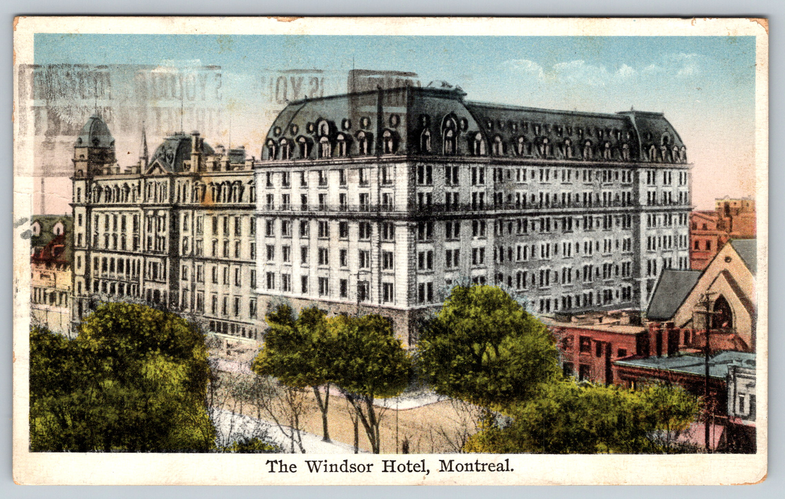 c1930s Windsor Hotel Montraeal Canada Antique Vintage Postcard