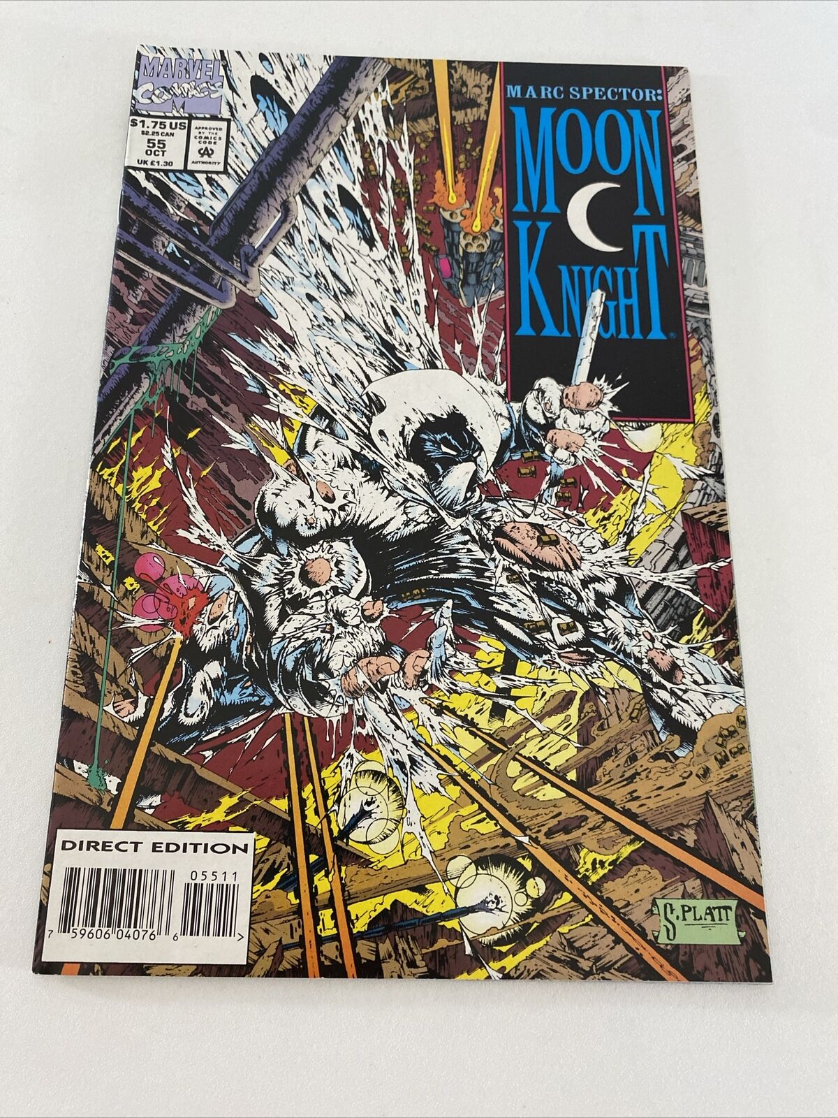 Marc Spector Moon Knight #55 VF Condition Comic Book First Print NM See Pictures