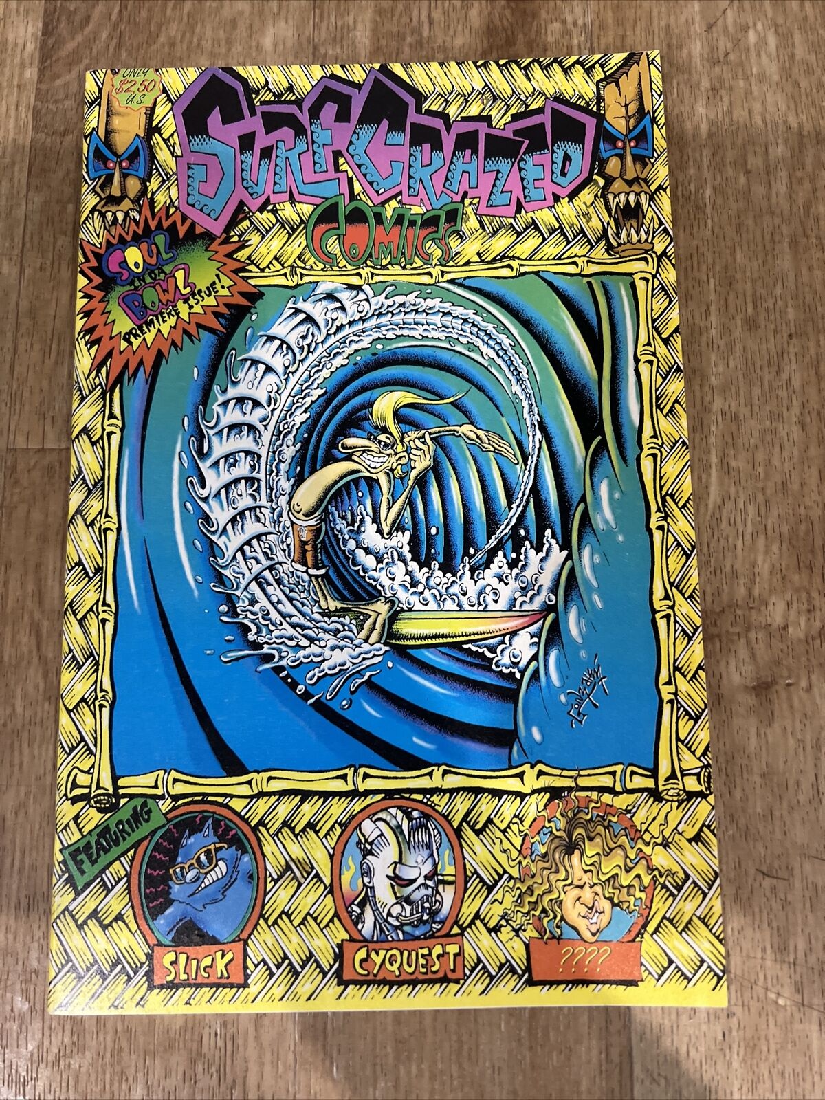 Surf Crazed Comics #1 Soul in Da Bowl 1992 Comic Book Vf/nm
