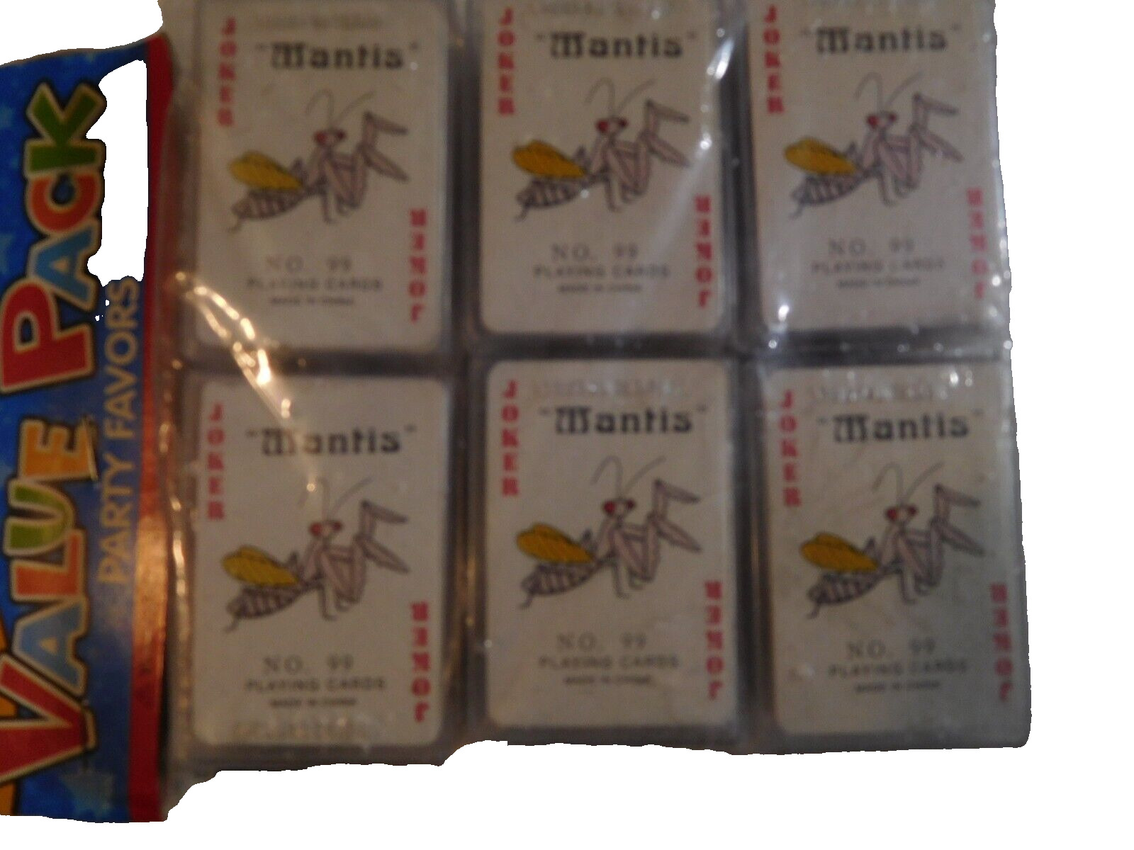 Sealed 12 Vintage MANTIS mini Playing Cards Decks in Plastic Cases