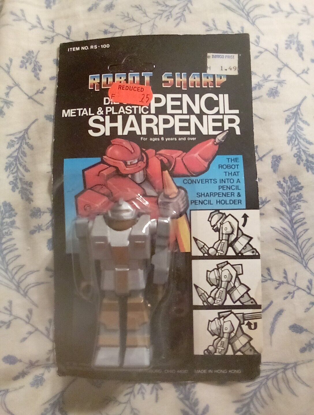 1985 Robot Pencil Sharpener Prime Designs - Hong Kong New, Sealed - Super Rare