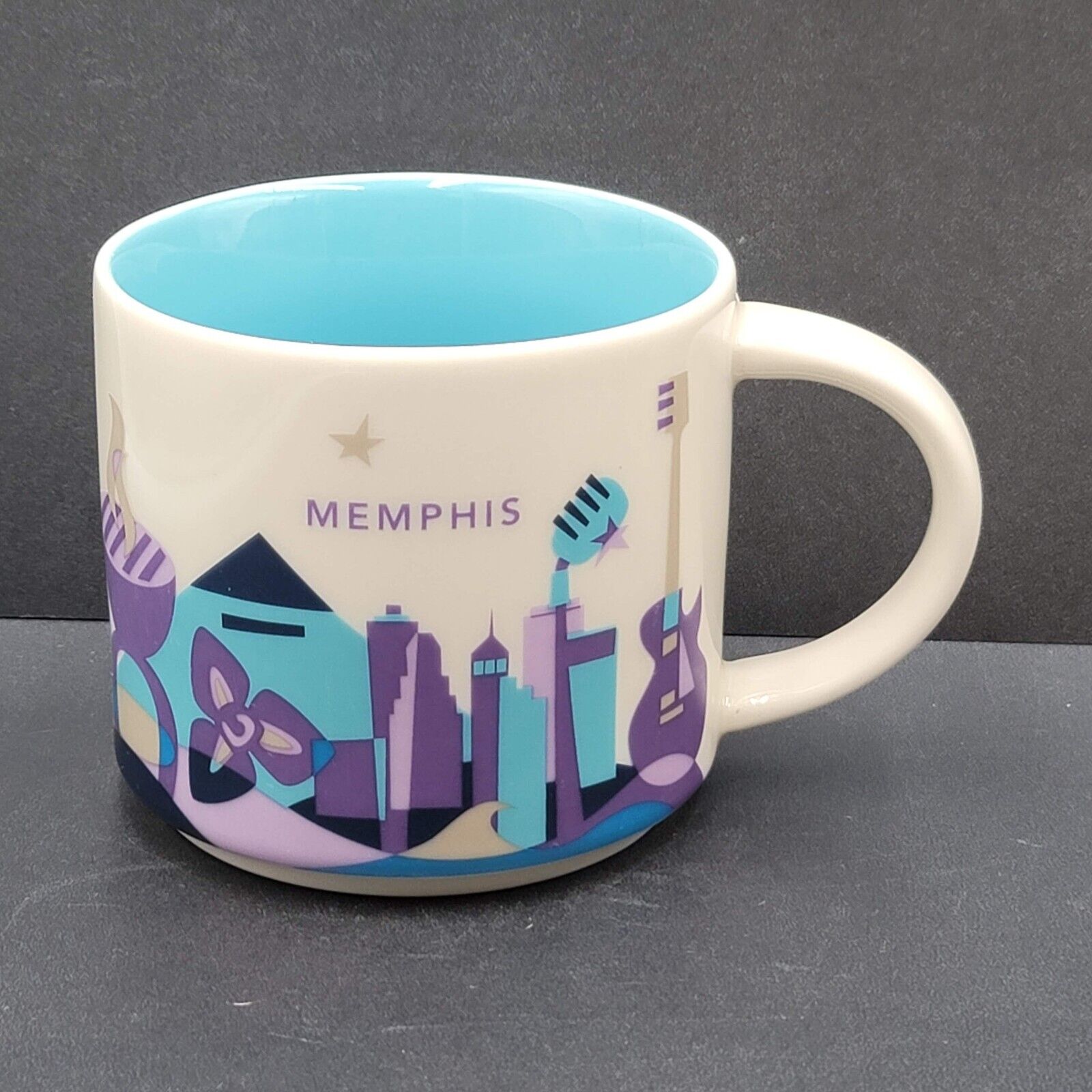 Starbucks You Are Here Memphis Tennessee Collectible Ceramic Coffee Mug Tea Cup