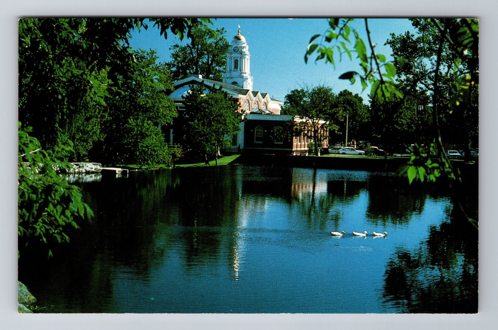 Milford CT-Connecticut, City Hall, Antique, Vintage Souvenir Postcard