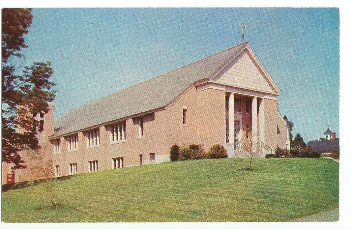 Nashua NH Postcard St Christophers Church