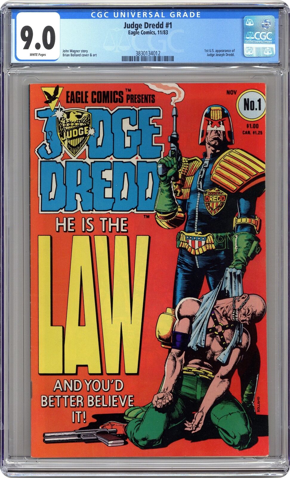 Judge Dredd #1 CGC 9.0 1983 3830134012