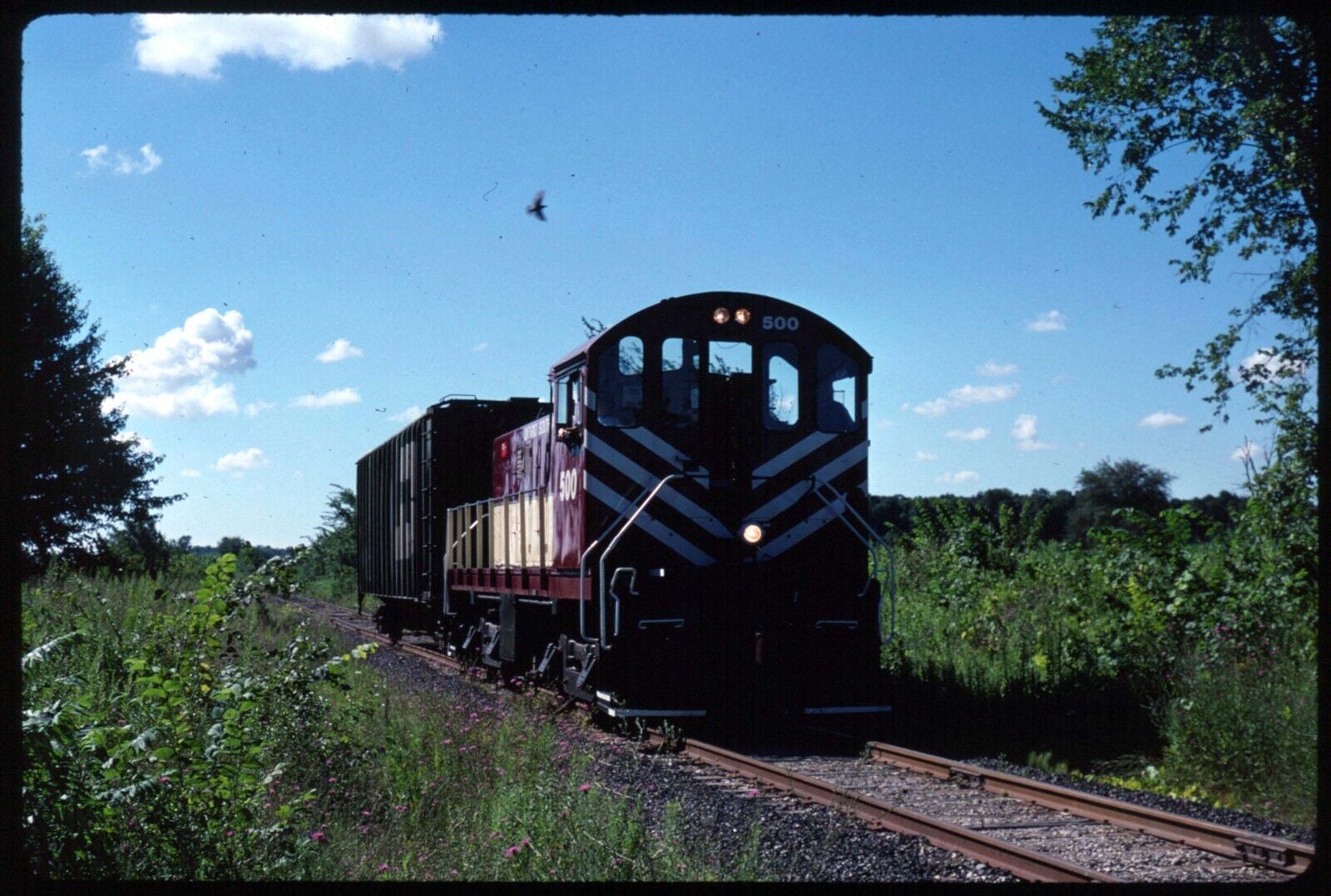 Original Rail Slide - OSR Ontario Southland 500+ Mt Elgin ON 8-3-1999