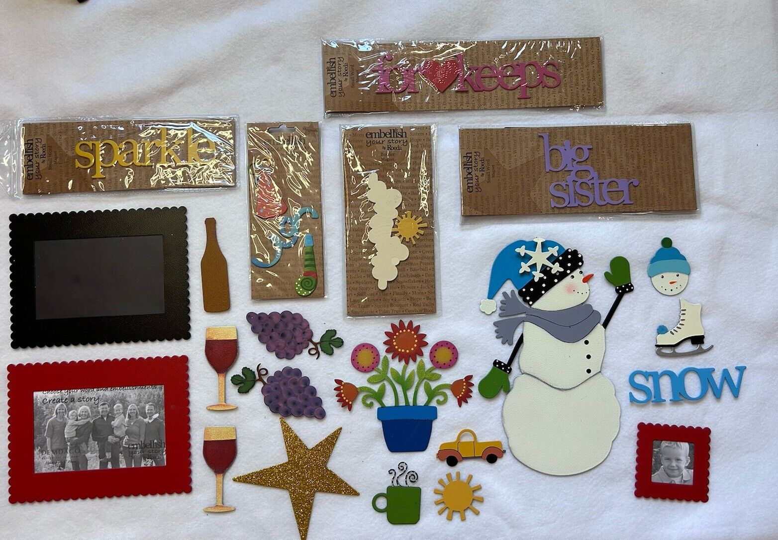 EMBELLISH YOUR STORY BY ROEDA - Lot of Magnets & Frames