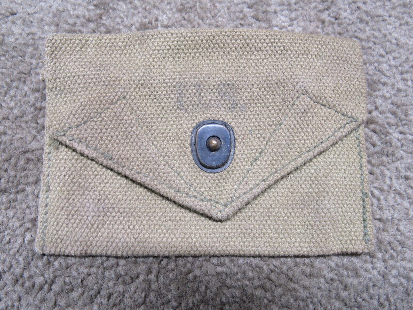 US WW2 M1942 First Aid Pouch Khaki American Awning 1945 For Carlisle Bandage