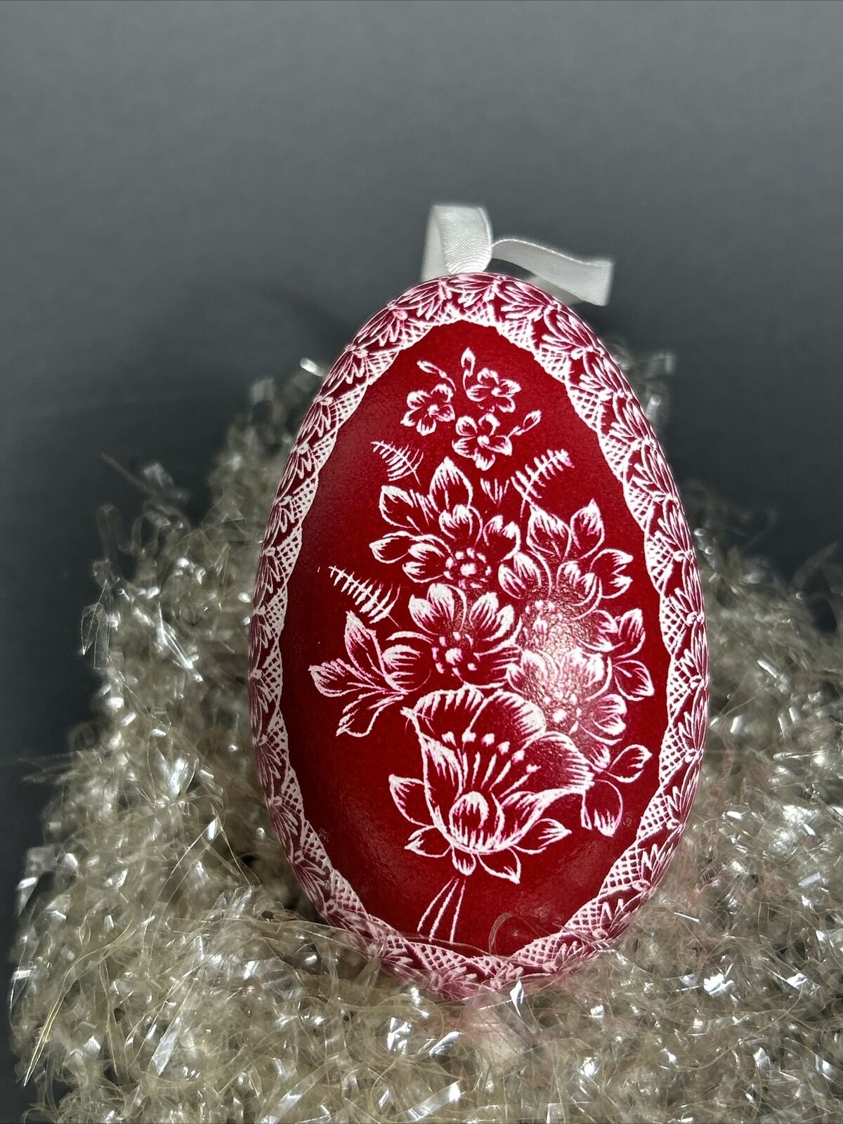 Real Ukrainian Pysanky Goose Pysanka Hand made Hutsul Easter Egg Etched
