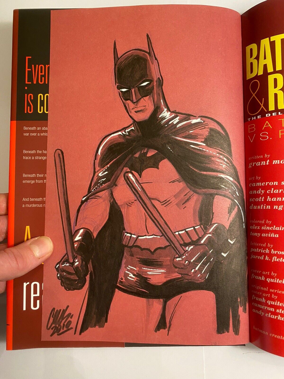Cameron Stewart Batman Original Art In Batman & Robin HC Grant Morrison