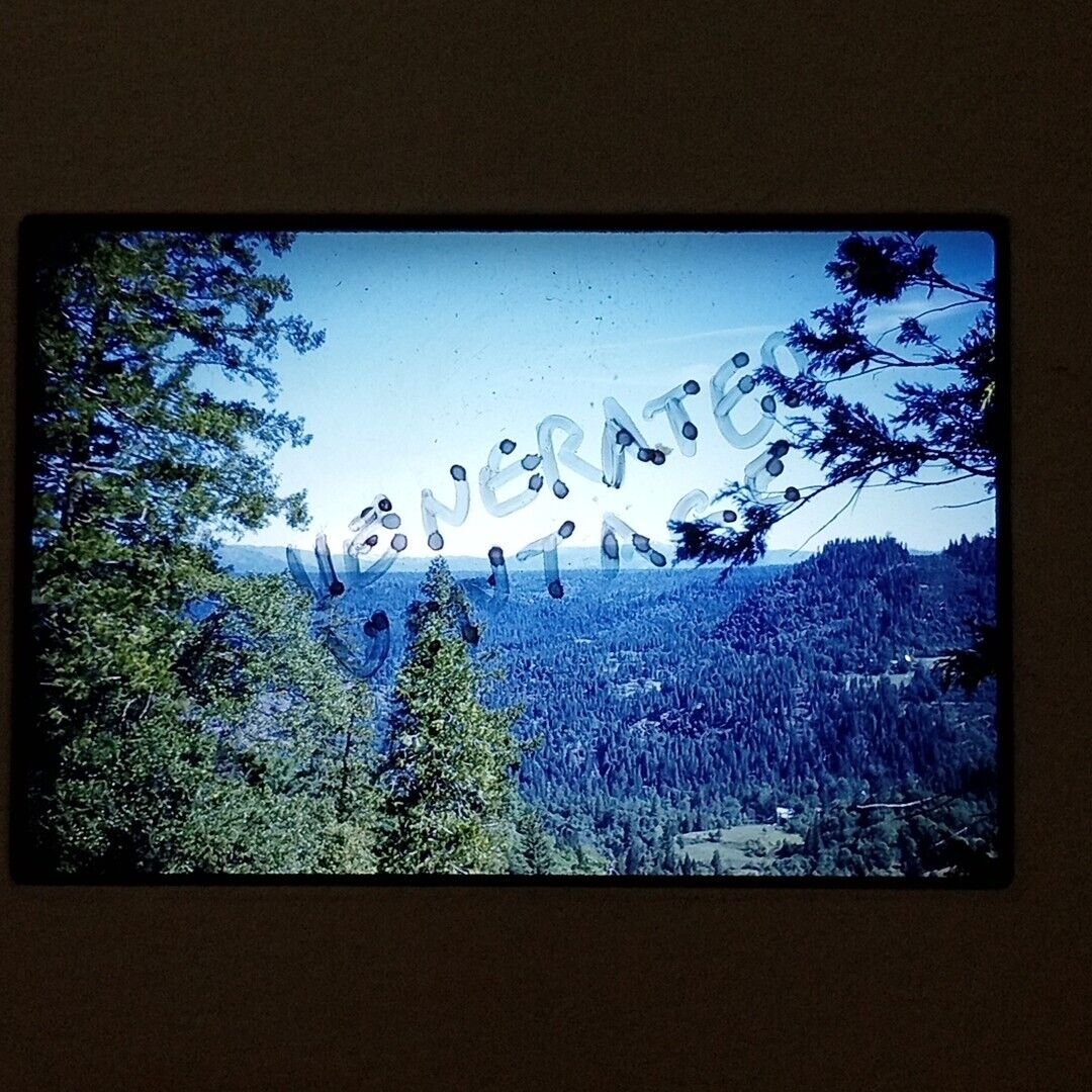 Mount Shasta California Cascade Range VTG 35mm Kodachrome Found Slide Photo 1961